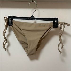 Westerly NWOT Beige Side-tie Bikini Bottom